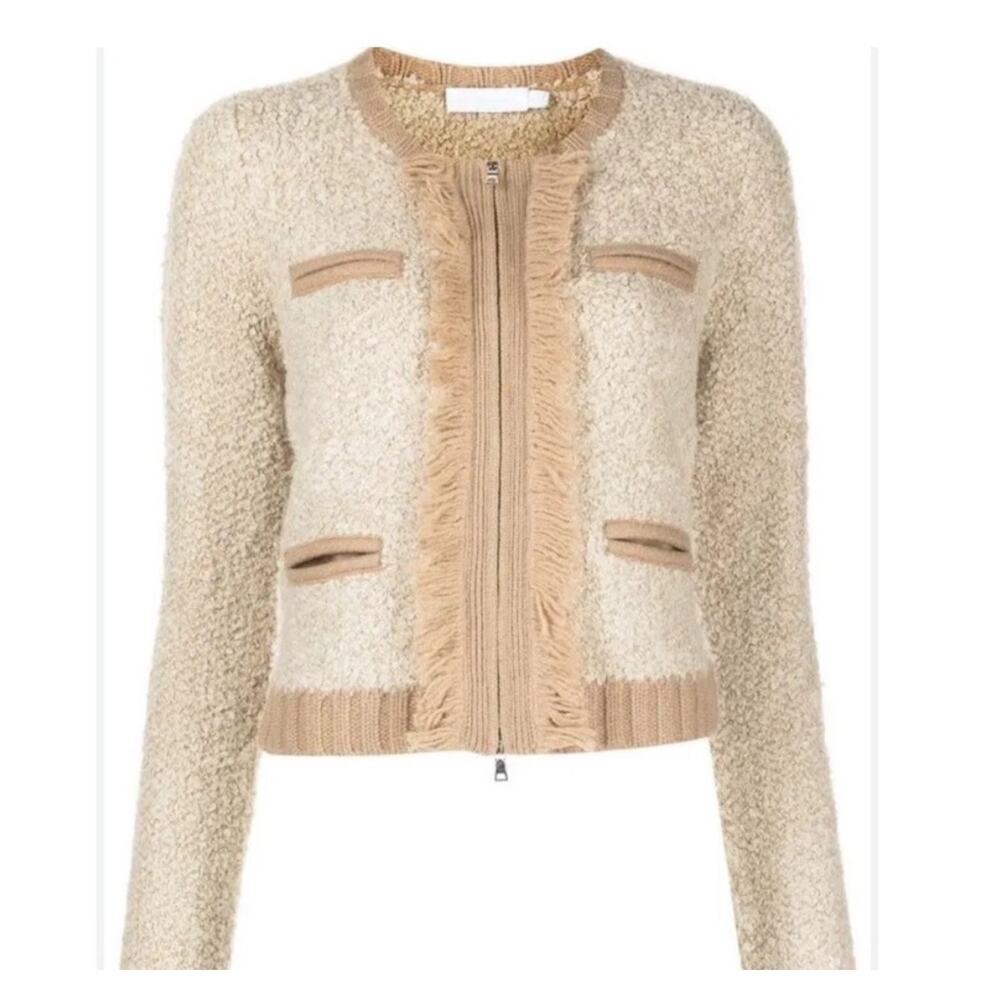 Jonathan Simkhai Audrina Boucle Fringe  Sweater